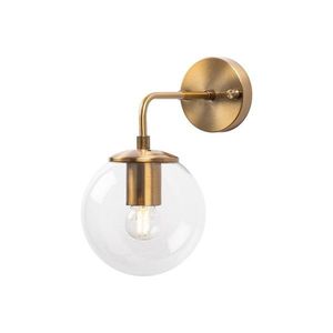 Nástenná lampa Viran retro zlatá/číre sklo vyobraziť
