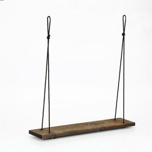 Nástenná polica HANG 60 cm orech americký/čierna vyobraziť