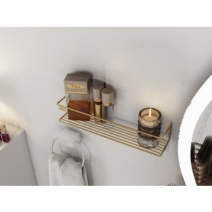 Nástenná polica BANYO zlatá vyobraziť