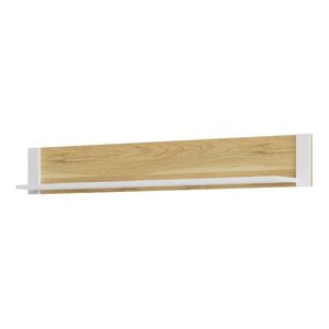 Nástenná polica Barris 35 140 cm orech americký/biela vyobraziť