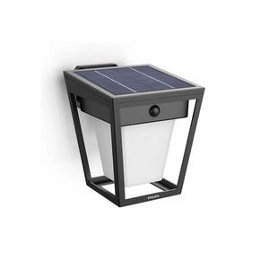Philips-LED Solárne nástenné svietidlo so senzorom NISSA LED/1, 8W/3, 7V 3000K IP44 8720169362086 vyobraziť