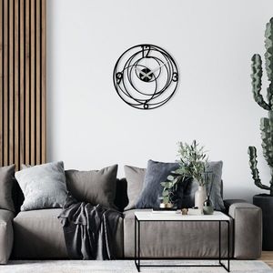 Nástenné kovové hodiny Enzoclock čierne vyobraziť