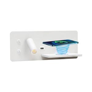08285L-LED Nástenné sviet. s pol., USB a bezdr. nab. LED/3W/230V + LED/3W 08285L vyobraziť