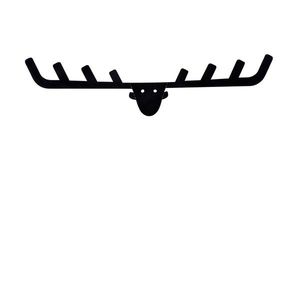Nástenný kovový vešiak Antler 66 cm čierny vyobraziť