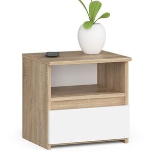Nočný stolík CL1 40 cm dub sonoma/biely vyobraziť