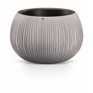 Obal na kvetináč s vložkou Bowl šedý vyobraziť