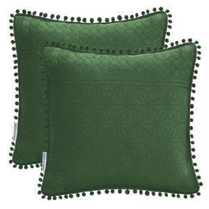 Obliečky na vankúše AmeliaHome Meadore fľašovo zelené vyobraziť