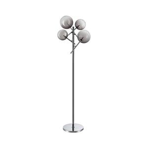 Ideal Lux - LED Stojacia lampa EQUINOXE 4xG4/2W/230V lesklý chróm/dymová 348292 vyobraziť