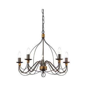 Ideal Lux - Luster na reťazi CORTE 5xE14/40W/230V pr. 54 cm meď 057187 vyobraziť