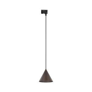 Luster na lanku do lištového systému CONO 1xE27/15W/230V čierna/hnedá 10651 vyobraziť