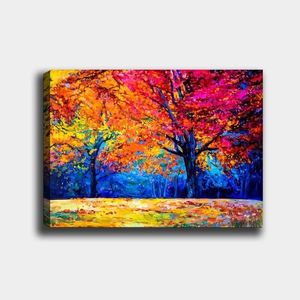 Obraz JESENNÉ STROMY 70x100 cm viacfarebný vyobraziť
