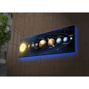 Obraz s LED osvetlením Planéty 90x30 cm vyobraziť