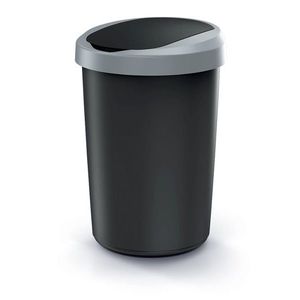 Odpadkový kôš COMPACTO 40 L čierny/svetlosivý vyobraziť