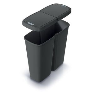 Odpadkový kôš COMPACTO DUA 50 L čierny vyobraziť