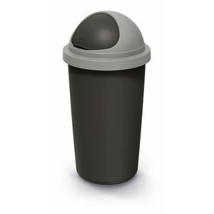 Odpadkový kôš COMPACTO ROLL 30 L čierny/svetlosivý vyobraziť