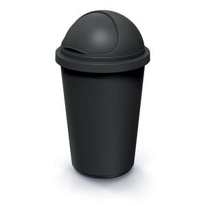Odpadkový kôš COMPACTO ROLL 50 L čierny vyobraziť