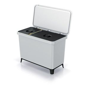 Odpadkový kôš SYSTEMO 10 L + 23 L svetlosivý vyobraziť