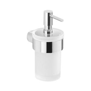 Gedy - Nástenný dávkovač mydla PIRENEI 110 ml mliečne sklo/lesklý chróm PI8113 vyobraziť