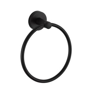 Aqualine - Nástenný vešiak na uteráky SAMBA pr. 15, 5 cm čierna SB206 vyobraziť