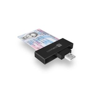 CONNECT IT CFF-3000-BK - Čítačka eObčaniek a čipových kariet 5V CFF-3000-BK vyobraziť