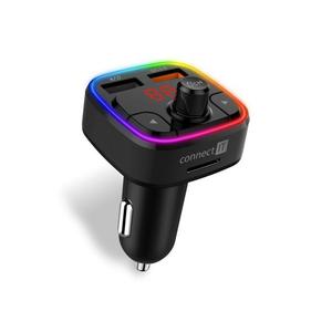 CONNECT IT CCC-9090-BK - LED RGB FM vysielač do auta s funkciou handsfree čierna CCC-9090-BK vyobraziť