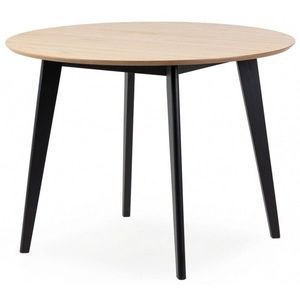 Okrúhly jedálenský stôl Roxy 105 cm dub přírodní/čierna vyobraziť