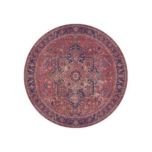 Okrúhly koberec Blues Chenille 150 cm červený vyobraziť