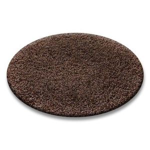 Okrúhly koberec SHAGGY Hiza 5cm hnedý vyobraziť