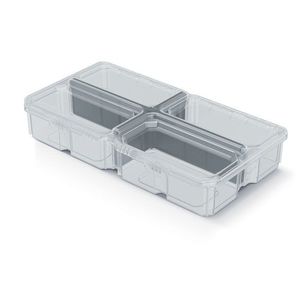 Organizér MESX škatuľa 28, 5x15, 8x5, 7 cm transparentná vyobraziť