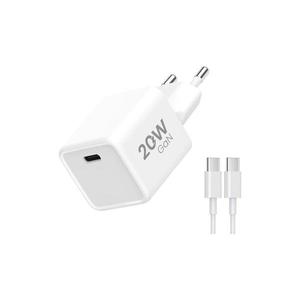 Winner Group- Rychlonabíjací adaptér 1xUSB-C PD 20W + USB kábel USB-C / USB-C 1m WINTRUSBCKAWH vyobraziť
