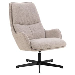 Otočné relaxačné kreslo Bosley béžové/čierne vyobraziť