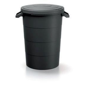 Plastová nádoba s úchytmi Smooth II čierna vyobraziť