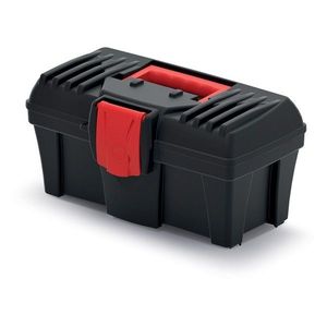 Plastový kufor na náradie CALIDER 30 cm čierno-červený vyobraziť