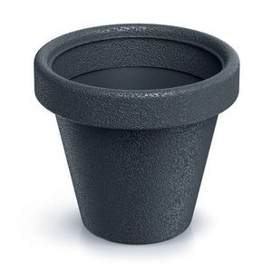 Plastový kvetináč originálny antracitový matný vyobraziť