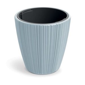 Plastový kvetináč OROS svetlosivý matný vyobraziť