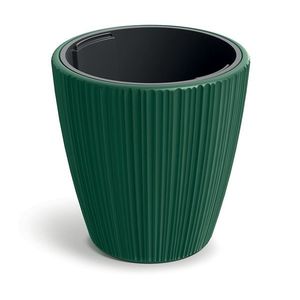 Plastový kvetináč OROS tmavozelený matný vyobraziť