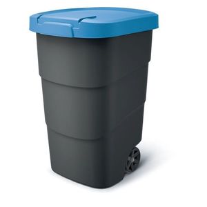 Popolnica WHEELERO s kolieskami antracitová/modrá vyobraziť
