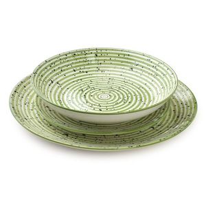Porcelánová súprava 18 ks PRÚŽKY ZELENÁ vyobraziť
