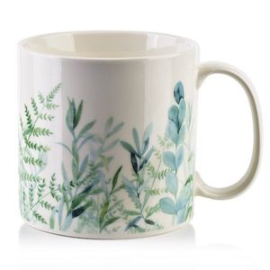 Porcelánový hrnček EDDY I 500 ml biely/zelený vyobraziť