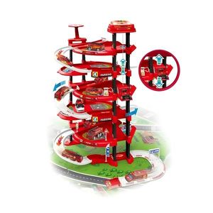 Požiarnická garáž XXL + herná podložka mestská červená vyobraziť