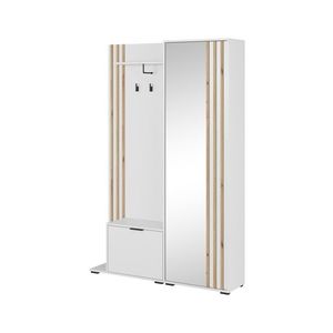 Predsieňová stena Nelly 131 cm dub artisan/biela vyobraziť