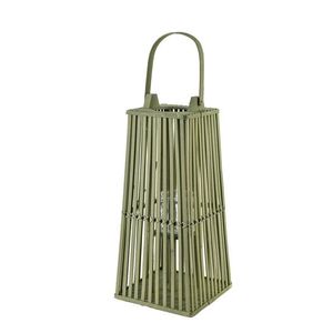 Prútený lampáš LUCIE Green 23x48 cm zelený vyobraziť