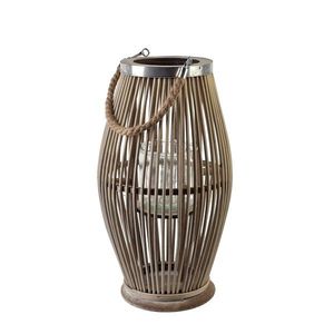 Prútený lampáš LUCIE Grey 22x40 cm sivý vyobraziť