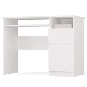Písací stôl Porto 98 cm pravý biely vyobraziť