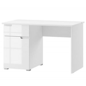 Písací stôl Selene 120 cm biely lesk/mat vyobraziť