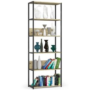 Regál LOFT 70 cm čierna/dub artisan vyobraziť