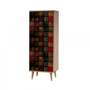 Regál na topánky Filinta Colors 50x135 cm dub sonoma/viacfarebný vyobraziť