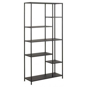 Regál Newcastle 165 cm čierny vyobraziť
