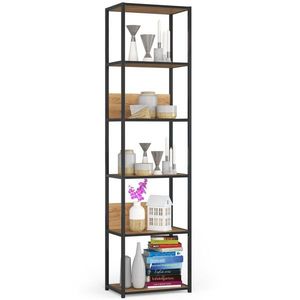 Regál PRAMONI 50x192 cm čierny/dub craft vyobraziť