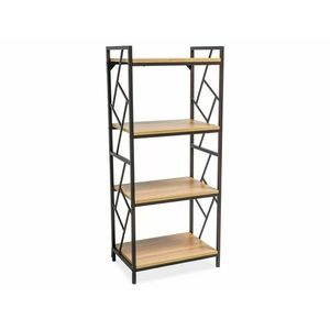 Regál Tablo 04 140 cm dub prírodný/čierny vyobraziť